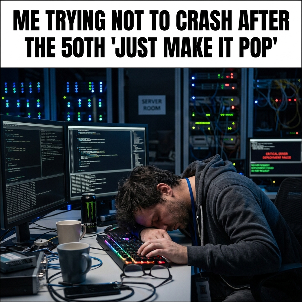 Admin with head on keyboard exhausted